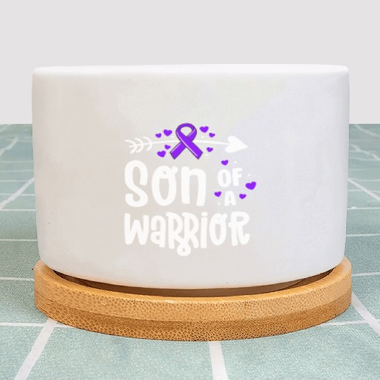 Son Of A Warrior Hodgkins Lymphoma Cancer Plant Pots