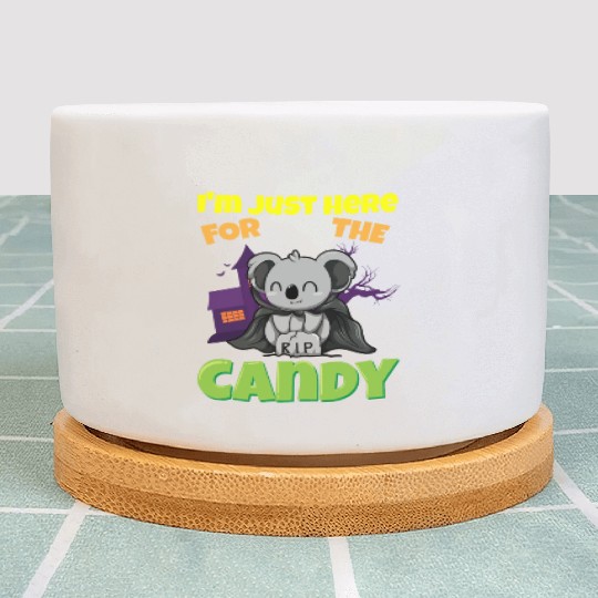 I'm Just Here For The Candy Scary Halloween Beast Plant Pots