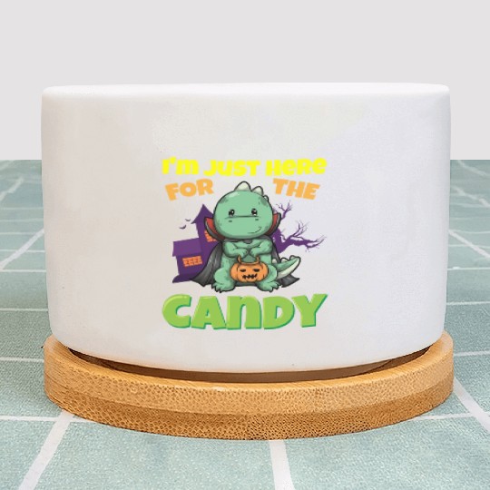 I'm Just Here For The Candy Scary Halloween Beast Plant Pots