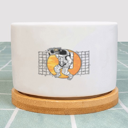 Astronomy Music Lover Radio Space Universe Galaxy Plant Pots