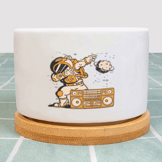 Astronomy Music Lover Radio Space Moon Universe Plant Pots