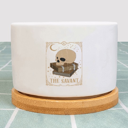 Book Savant Tarot Card Occult Club Gothic Plant Pots