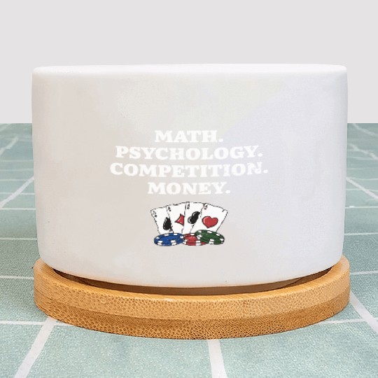Math Psychology Competition Money Gambler Poker Plant Pots