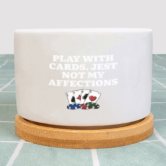 Play with Cards Poker Couples Poker Player Lovers Plant Pots