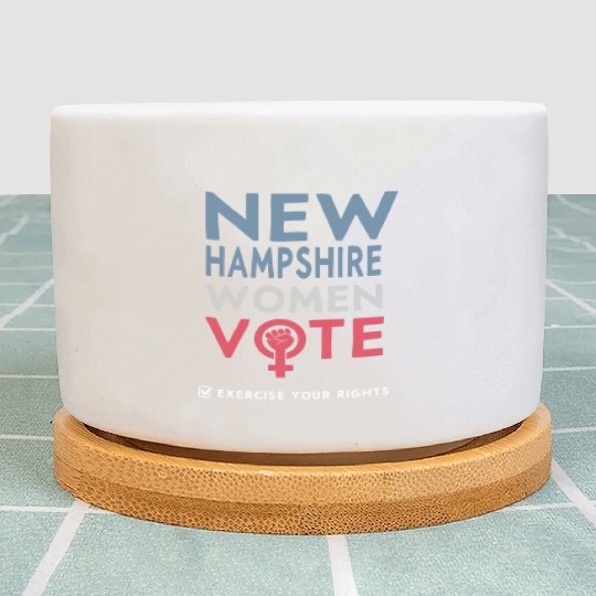 New Hampshire Women Vote Voter 2022 Election Plant Pots