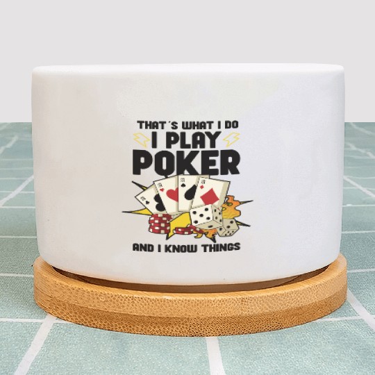 Poker Casino Poker Player Gambling Roulette Gift Plant Pots