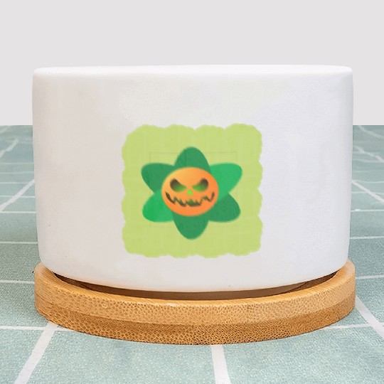 flowers pumpkin Halloween Plant Pots