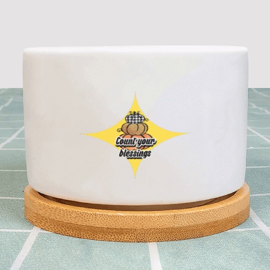 count your blessing thanksgiving back to school Plant Pots