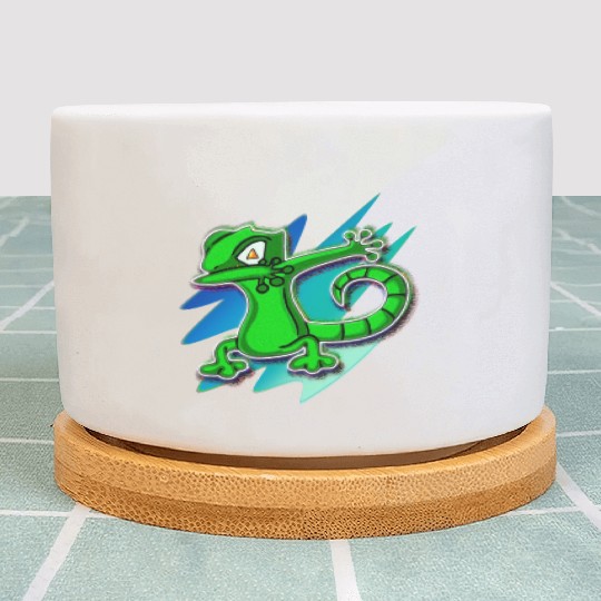 Dabbing Gecko - Jack O Lantern Eyes Plant Pots