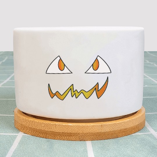 Jack O Lantern Face Plant Pots