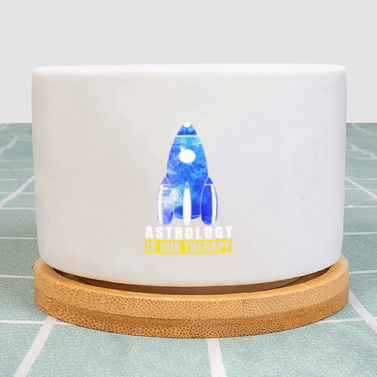 Abstract Delightful Rocket Of Cheerful Astro Quote Plant Pots
