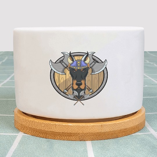 Doberman I Valhalla I Viking Plant Pots
