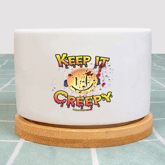Miss Scarytales says Keep it Creepy Plant Pots