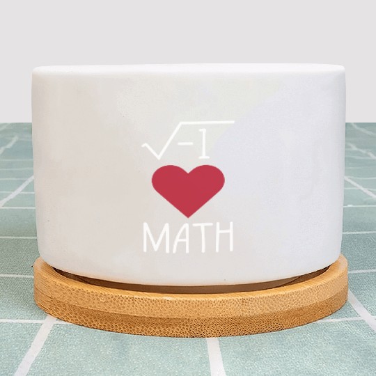 Funny I Love Math Plant Pots