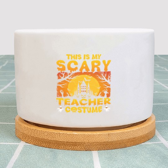 This Is My Scary Teacher Costume Funny Halloween Plant Pots