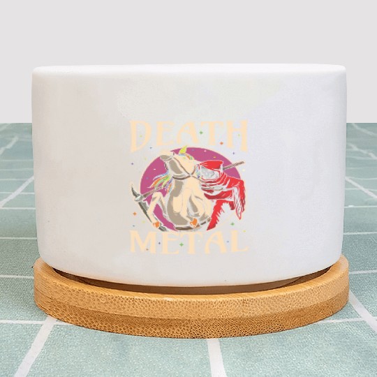 Reaper Rock Satan Unicorn Festivals Death Metal Plant Pots