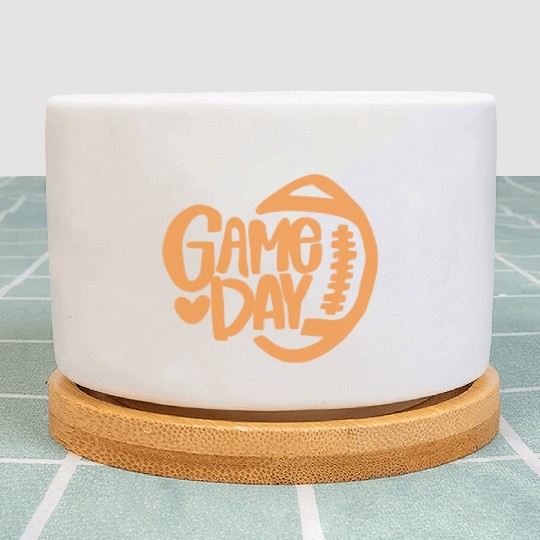game day football Plant Pots