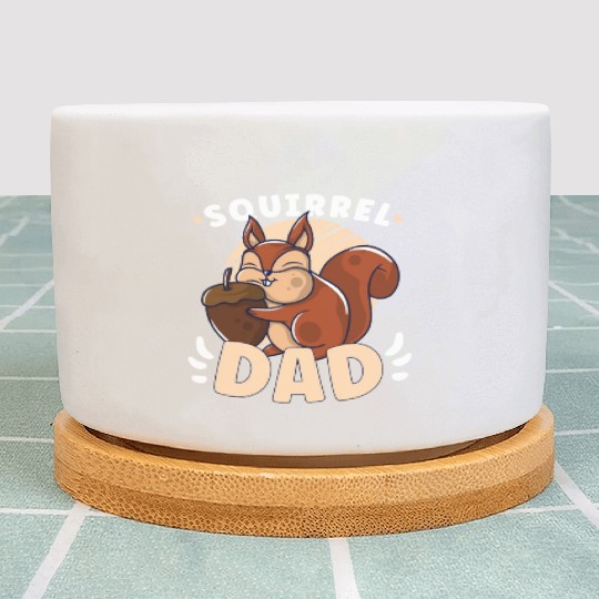 Funny Squirrel Fan Squirrel Lover Chipmunk Addict Plant Pots