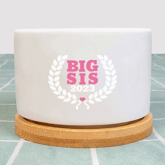 Big Sis 2023 - Big Sister Baby Birth Girl Gift Plant Pots