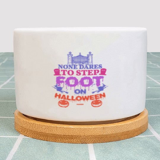 creepy Halloween saying Plant Pots