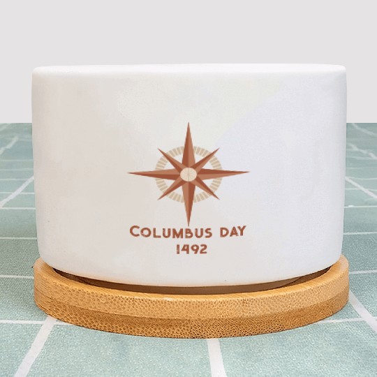 Columbus Day for Christopher Columbus lover Plant Pots