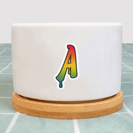 Letter A Graffiti Lettering Alphabet Monogram Init Plant Pots
