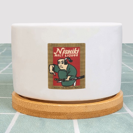 Vintage Japanese Malt Liquor Plant Pots