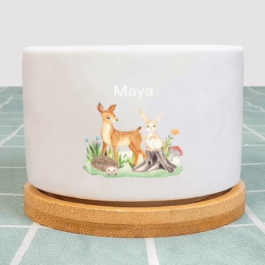 Animal deer rabbit hedgehog Maya Plant Pots