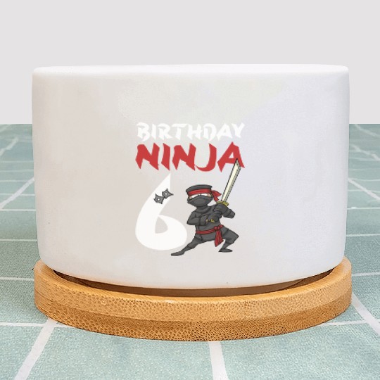 Birthday Party 6 Years Old Japanese Ninja Birthday Plant Pots