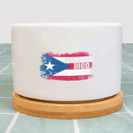 Puerto Rico Flag Plant Pots