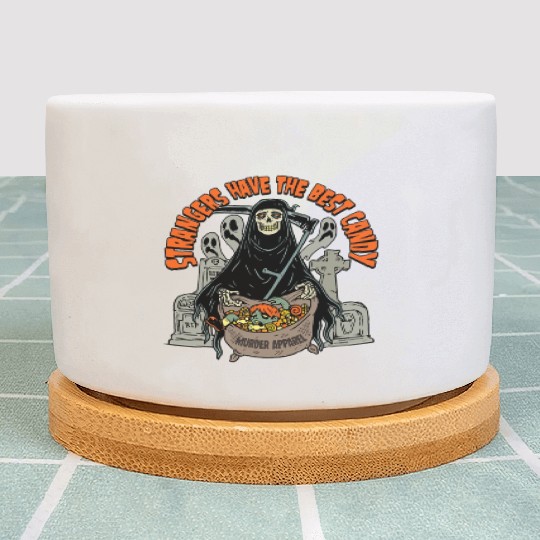 Halloween Trick Or Treat Grim Reaper Spooky 85 Plant Pots