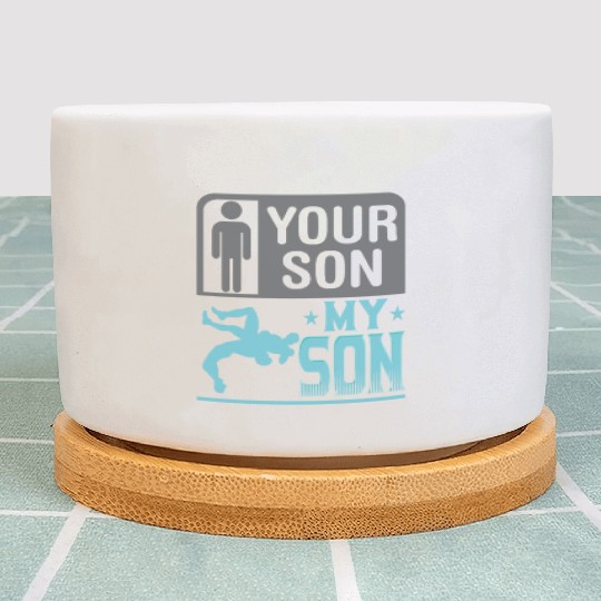 Wrestling Wrestler Your Son My Son Wrestling Mom Plant Pots