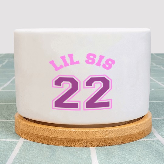 Lil Sis 2022 Little Sister Baby Family Birth Child Plant Pots