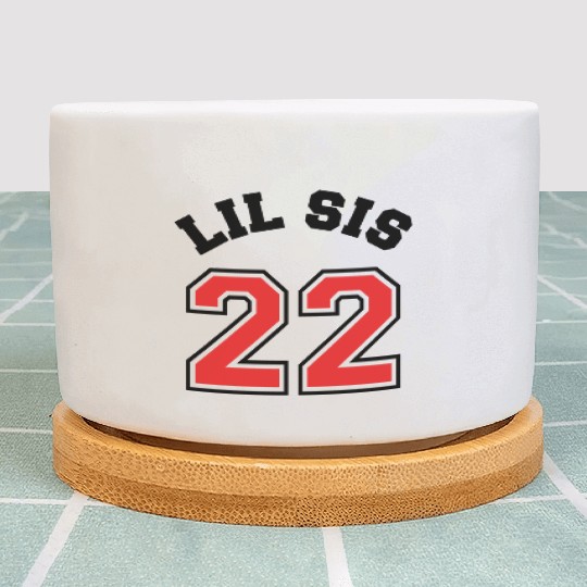 Lil Sis 2022 Little Sister Baby Family Birth Child Plant Pots