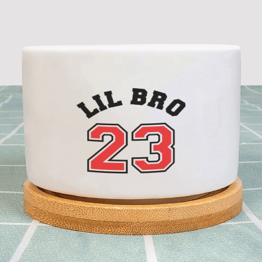 Lil Bro 2023 Little Brother Baby Family Birth Boy Plant Pots