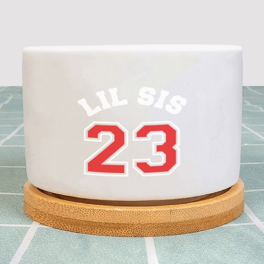 Lil Sis 2023 Little Sister Baby Family Birth Child Plant Pots
