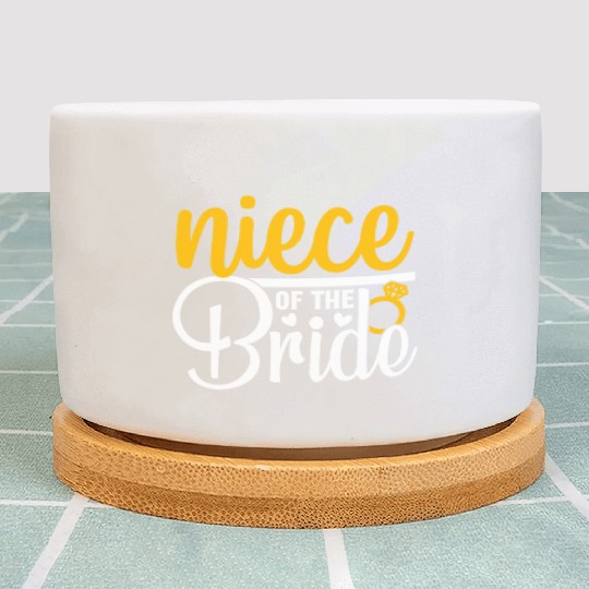 Niece Of The Bride Wedding Party Matching Gift Plant Pots