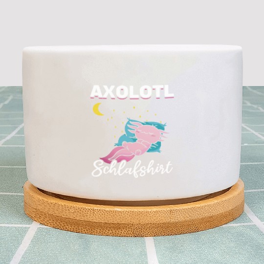 Axolotl Schlafshirt Axolotl Kawaii Axolotl Cute Ax Plant Pots