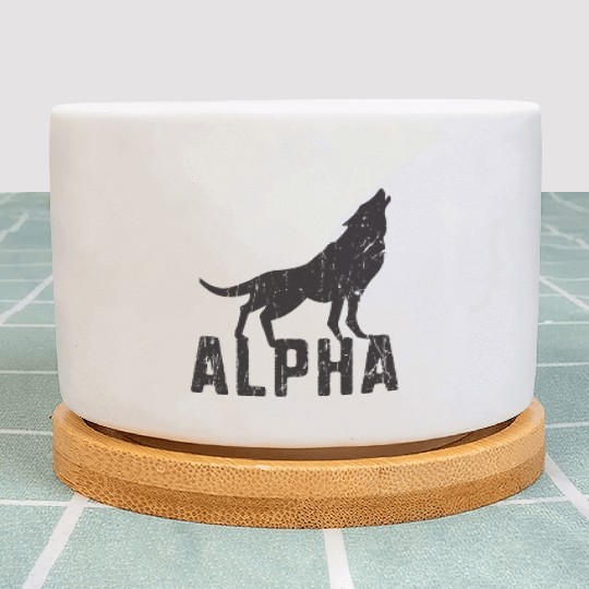 Alpha - wolf lover Plant Pots