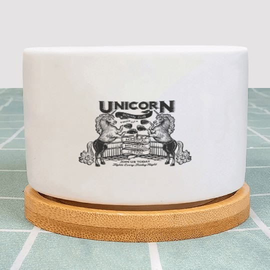 Unicorn Boxing Club Plant Pots