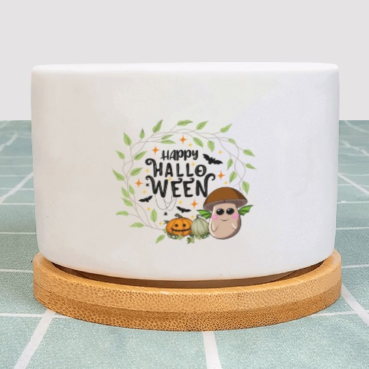 Bat Mushroom 'brown' - Happy Halloween Plant Pots