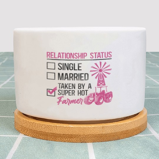 Farming Farmer Girl Girlfriend Plant Pots