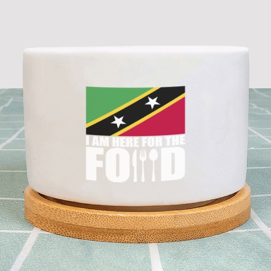 Saint Kitts And Nevis flag souvenir food travel Plant Pots
