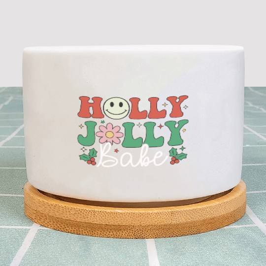Holly Jolly Babe Plant Pots
