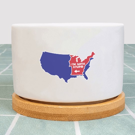 Vermont State US Design for patriotic Vermonters Plant Pots