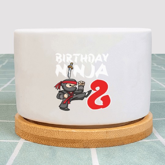Birthday Party 8 Years Old Japanese Ninja Birthday Plant Pots