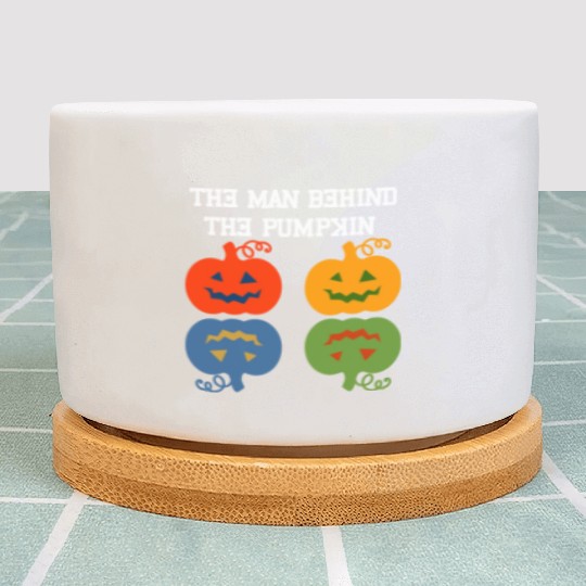 Halloween Pregnancy Man Pumpkin Plant Pots Funny Part