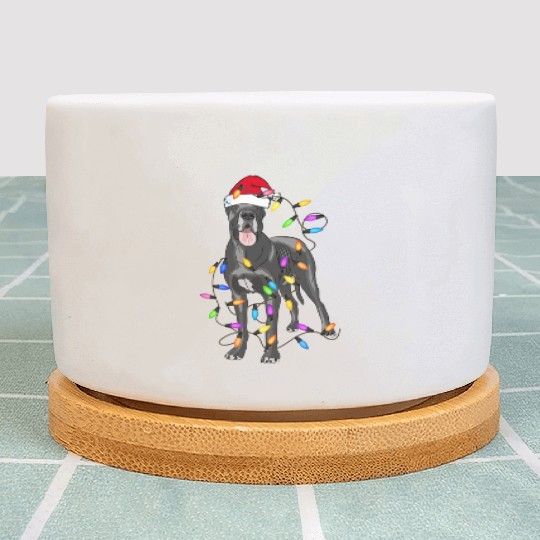 Great Dane Dog Light Decor Christmas Dog Lovers Plant Pots