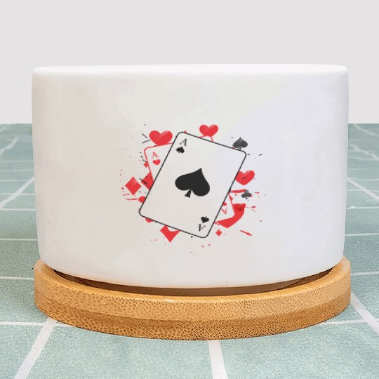 Ace of Spades Playing Card Plant Pots