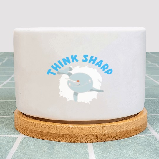 Think Sharp Narwhal Unicorn Of The Sea Animal Plant Pots